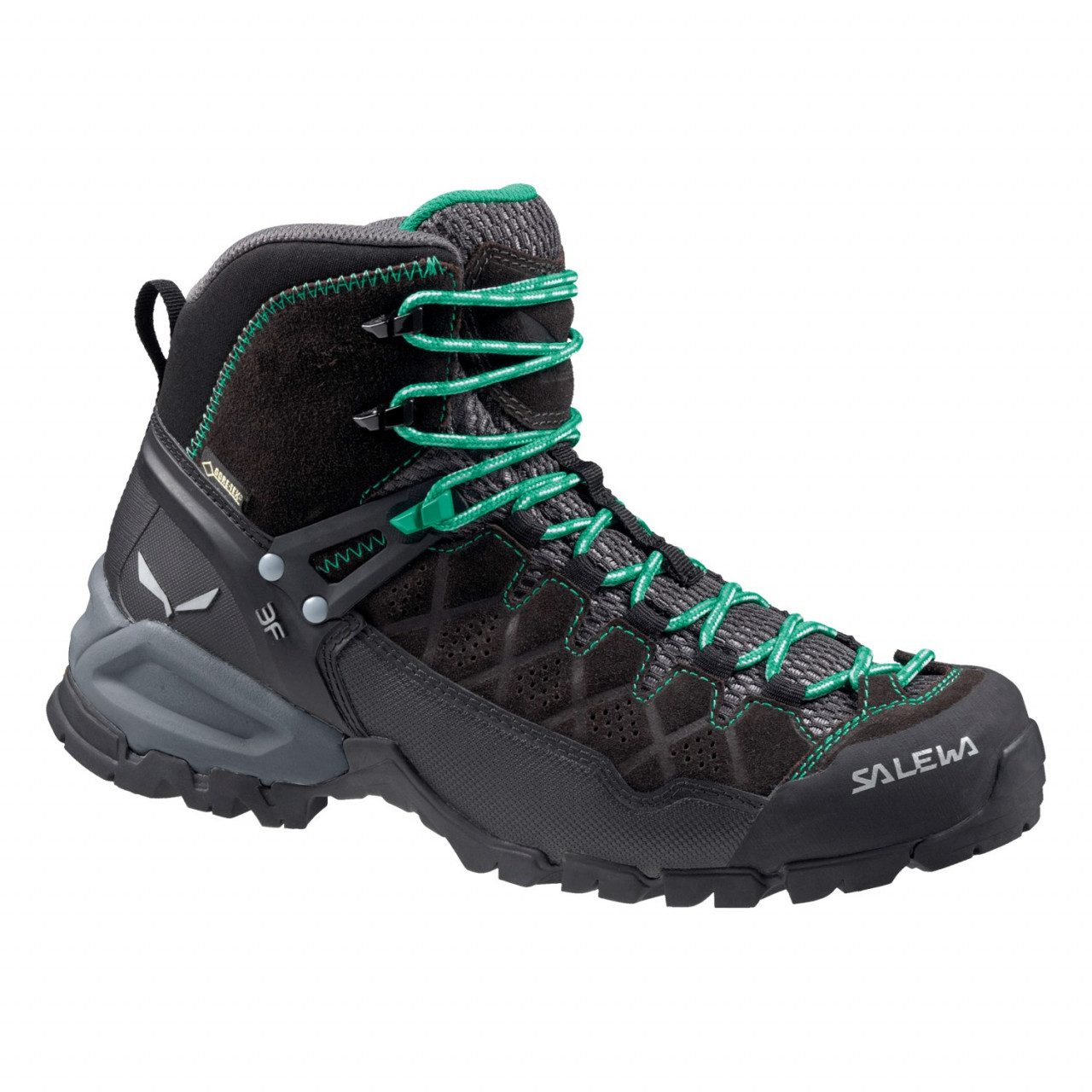 Tênis de caminhada Salewa Alp Trainer Mid GORE-TEX® Mulher Pretas 073ZCLUPS